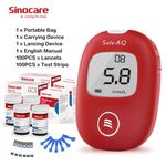 Sinocare AQ Smart Diabetes Test Kit Blood Glucose Monitor +Strips UK