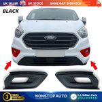 2X Fog Light Grille with Fog Hole L&R For FORD Transit Tourneo Custom 2019-2023