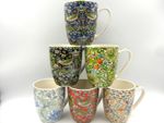 Set of 6 assorted William Morris Aspen Mugs