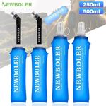 BPA Free Soft TPU Folding Water Bottle Flask Hydration Pack for Running Hiking