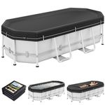 LXKCKJ 12X24 FT Pool Cover for Above Ground Pools, 420D Rectangular Oxford634N