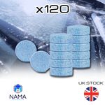 120 x SCREEN WASH WINDSCREEN FLUID TABLETS TAB SCREENWASH CHEAPEST UK SELLER