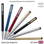 PARKER VECTOR ROLLERBALL PEN ,BLACK , BLUE , RED , SILVER, GOLD, MATTE BLACK