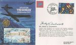 Air Forces cover Cpl H Duckworth signed WW2 Operation Freshman Hydro plant raid