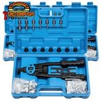 Professional 300Pc Rivet Nut Kit Riveter Gun Riveting Rivets Nutsert Tool Rivnut