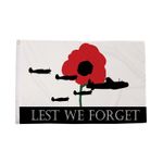 Flagtex Lest We Forget RAF Flag RAF Remembrance Flag with Eyelets