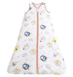  Baby Sleeping Bag Cotton Zip Sleep Sack Sleeveless Animal Print 0.5 tog