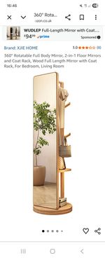 Rotating Shoe, Coat Rack Mirror
