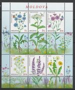 Moldova 2016 Flowers MNH sheet