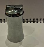 Metal Table Lighter Silver Tone, Alcohol & Smoking Design, Accessories