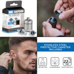 Oxford FilterBuds Motorcycle Motorbike Ear Plugs Hypoallergenic White Pack of 2