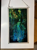 Louis Comfort Tiffany's THE MERMAID Glass Suncatcher Reproduction FMNH 1970's