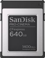 SanDisk PRO-CINEMA 640GB Cfexpress Card Type B, Flawless 8K video capture