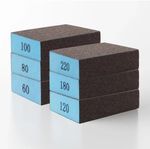 Sanding Block Grits 60 - 220 Wet & Dry Sandpaper Sponge Washable & Reusable