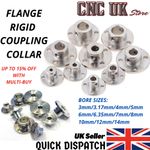 Flange Rigid Shaft Coupling Coupler Collar Motor Joint Connector UK