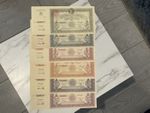 Set of Six Egyptian 'Save Palestine' Donation Bonds Issued 1948 King Farouk