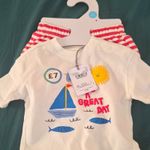baby Tu 2-Piece 0-3 Months Cotton Jersey T-Shirt & Shorts Set Nautical