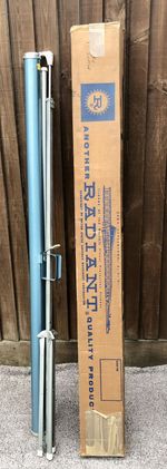 Radiant Meteor, Vintage Portable Projector Screen, 50" x 50"