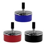 Scorpion Spinning Metal Round Ashtray Smoking Cigarette Outdoor Indoor Home Pub