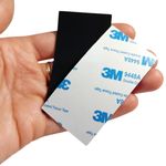 3M Rubber Feet Pads Self Adhesive Square | 74mm x 38mm x 1mm | Black Anti-Slip
