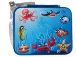 Kids Bento Lunch Box Leakproof 3 Compartment 1000ml Microwave Safe Blue
