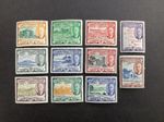 St Christopher, Nevis & Anguilla 1952. George VI. Local Scenes. SG94-104. M/Mint