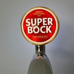 Brand New Super Bock Beer Badge! Super Bock Pump Badge! Frog Eye Lens