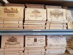 ONE SQUARE METRE OF FRENCH WINE WOODEN BOX END PANEL WALL PLAQUE HOME BAR PUB 