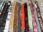 1 Pcs Real Leather Snake Skin Leather Hide Whole Pelts DIY Tanned Multicolor