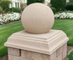 Cast Stone Pier Cap 1.5x1.5 SF / Pillar Wall Caps / Brick Wall Caps / Pier Tops