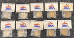 Lot of Ten Vintage 1776-1976 American Freedom Train Medals - Still Sealed!