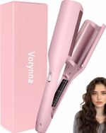 Vorynna Pink Tourmaline Ceramic Hair Waver, Smart Temp Control, Ion Plasma
