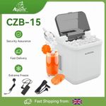 Alpicool CZB-15 Portable Ice Maker 24lbs/Day, 7-Min Ice, Car & Home Use