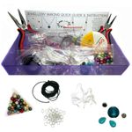 Beginners Jewellery Making Kit - Instructions Included - Beads, Findings, Charms
