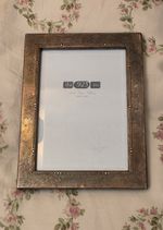 The 925 Inc Fine Silver Picture Frame 5x7 Wood Back Made in USA Vintage