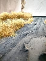 DIORAMA BASE -  SUIT ANY SCALE - WINTER GRAVEL ROAD WITH TREES