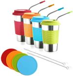 14 PCs Stainless Steel Cups Metal Drinking Glass Party Picnic Birthday Outdoors