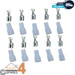 HEAT RESISTANT HIGH TEMPERATURE 6.3mm PUSH ON SPADE CRIMP WIRE CONNECTORS 10X