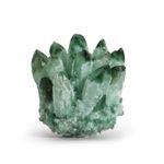 Crafted Quartz Cluster - Green Ghost Quartz Gift