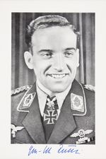HANS ULRICH RUDEL Signed Photo - World War 2 Pilot Most Decorated 6"x4" reprint