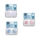 6x Tommee  Soothers 0-6  Night Time  Glow in The Dark Orthodontic BPA Free