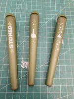 3x JOINT HOLDER Magic Leaf CIG HOLDER CONE PLASTIC TUBE ROLL SMOKING AIR TIGHT