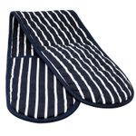 Double Oven Gloves Butcher Stripe Thick Padded Cooking Heat Resistance Potholder
