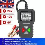 BM550 Car Battery Tester 6V 12V 24V 100-2000 CCA 2Ah-220Ah Detect AnalyzerTool