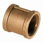 Merit Brass XNL111-04 Straight Coupling 1/4 FNPT 125 PSI