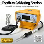 DeWalt Digital Cordless Soldering Station DIY Repair Solder Iron Kit Compatible