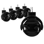 5pcs Office Chair Wheels Silent Replacement Universal Rotatable Wheel Casters UK
