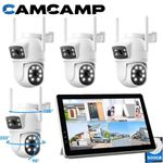Dual Lens Wireless CCTV Camera Security System Outdoor Home 10CH NVR 10" Monitor