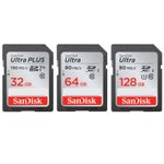 SanDisk Ultra SD Memory Card 32GB 64GB 128GB SDHC Class 10 Universal