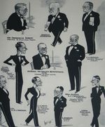 White City Greyhound Derby Sir Frederick Hobday 1936 Mel Caricatures Print 7675